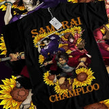 Samurai Champloo T-Shirt Manga Anime Walk Mugen Jin Fuu Kasumi Shirt All Size