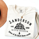 Sanderson Witch Museum Comfort Colors Shirt, Halloween Shirt, Witch Shirt, Black Flame Candle Shirt, Ho*us Po*us T-Shirt Classic Cotton Fabric Menswear
