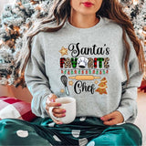 Santa's Favorite Chef Sweatshirt, Christmas Chef Sweater, Chef Winter Holiday Hoodie, Foodie Gift Sweatshirt, Unisex Cooking Lover Christmas Gift Sweater.