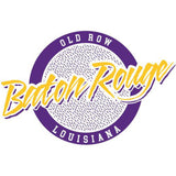 Baton Rouge, Louisiana Circle Logo Long Sleeve Pocket Tee