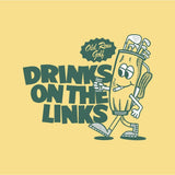 Drinks On The Links Golf Bag Pocket Tee