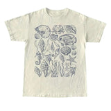 Sea Creatures Tshirt, Retro Ocean Lovers Nature Shirt, Sealife, Ocean Plants Shirt, Fish Lovers Gift, Sea Animlas, Unisex Adult Tee Menswear Top Underwear Streetwear