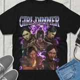 Sevika Arcane Girl Dinner T-Shirt Unisex Vintage Streetwear League of Legends Shirt Anime Apparel fanmerch lol Merchandise League of Legends Fan gift