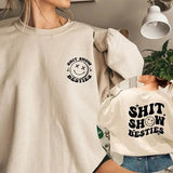 Shit Show Besties Sweatshirt, Women's Funny Sweater, Gift For Hoodie, BFF Gifts For Girls, Best Friend Gift, Bestie Sweater, Shit Show Shirt