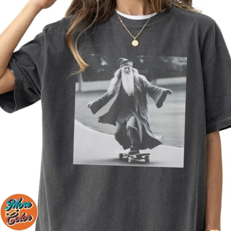 Skateboarding Professor HP Fan Tee For Women Shirts, Cotton Unisex T-Shirt, Crew Neck, Size S- 3XL, Menswear Top, Womenswear Top Underwear Streetwear