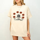 Skeleton Pumpkin Face Halloween T-Shirt, Halloween Sweatshirt, Pumpkin Fall Autumn Sweater, Spooky Season Shirt, Skeleton Halloween Thanksgiving Shirt