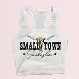 Small Town Smoke Show - Crop Tank Top, Y2K Shirt, Political Activism Baby Tee, LGBTQ Rights Baby Tee, Free Speech, Feminist Shirt, Gift For Her