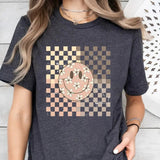 Smiling Flower Shirt, Vintage Smiley Face Trendy Graphic Shirt, Oversized, Boho, Comfy Sleep Shirt for Women, Birthday Gift