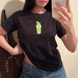 Smiski Baby Tee coquette tee vintage graphic Collar Fit