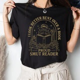 Smut Bookish Sweatshirt, I Look Better Bent Over A Book Hoodie, Spicy Book Gift, Gift For Book Lover, Funny Smut Lover Sweatshirt Unisex  Pullover Tee