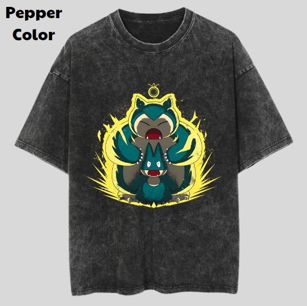 Snorlax Push Vintage Tee, Snorlax T-Shirt, Pokemon Graphic Tees, Pokemon Shirt, Unisex Anime Shirt, Menswear Womenswear Streetwear