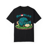 Snorlax Relaxing T-Shirt, Anime Graphic Tee, Pokémon Sleepy Shirt