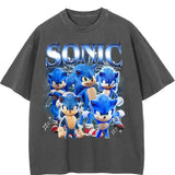 Sonik The Hedge Hog Comfort Colors Unisex Tshirt For Men- For Women, Y2K 90s Retro Celebrity Crush Movies Bootleg Tshirt, Style Fit Cotton Top