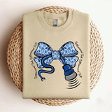 Sonographer Toile Bow Sweatshirt, Stethoscope Bow Shirt, Ultrasound Tech Shirt, Coquette Sonography Tee, Coworker Gift RDMS Fabric Man Menswear Top