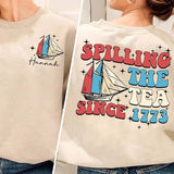 Spilling The Tea Since 1773 T Shirt Hoodie Sweater Custom Name Teacher Shirt Usa Patriot Shirt History Teacher Gift History Student Shirt Teacher Gift