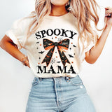 Spooky Mama T-Shirt, Coquette Halloween T-Shirt, Spooky Season T-Shirt, Retro Halloween T-Shirt, Spooky vibes T-Shirt, Fall T-Shirt, Halloween Shirt