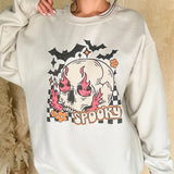 Spooky Skull Graphic Top