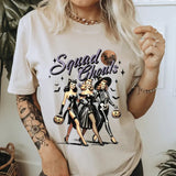 Squad Ghoul Halloween Shirt. Distressed Pretty Witch Girls T-shirt. Casual Everyday Softstyle Halloween Unisex T-Shirt.