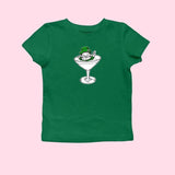 St Patty's Day Baby Tee Leprechaun Martini Trendy Retro Baby Tee St Paddys Day Y2k Baby Tee Gift For Her Baby Tee, Y2K 2000's Style