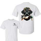 Straight Up Southern Duck Dog T-Shirt , Black Lab Hunting Graphic Tee,  Outdoor Apparel