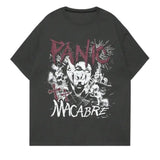 Street Life Men's Gothic Style Drop Shoulder T-Shirt With Print Lettering, Sweatshirt, Hoodie Size S- 3XL,Gift For Women Top Womenswear Underwear Humen, Underwear Tshirt Lady Streetwear Human Shortsleeve Shoe