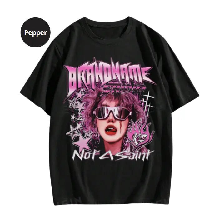 Street Life Men's Printed Short Sleeve Round Neck T-Shirt, Sweatshirt, Hoodie Size S- 3XL,Gift For Women Top Womenswear Underwear Humen, Underwear Tshirt Lady Streetwear Human Shortsleeve Shoe Tropical Operator