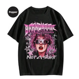 Street Life Men's Printed Short Sleeve Round Neck T-Shirt, Sweatshirt, Hoodie Size S- 3XL,Gift For Women Top Womenswear Underwear Humen, Underwear Tshirt Lady Streetwear Human Shortsleeve Shoe Tropical Operator