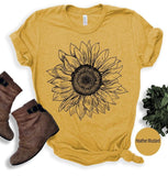 Sunflower - Sunflower Shirt, Floral Tee Shirt, Flower Shirt,Garden Shirt, Womens Fall Shirt, Sunflower Tshirt Sunflower Shirts. Sunshine Tee T-shirts, Crewnecks, Hoodies – Gifts Suitable for Anyone