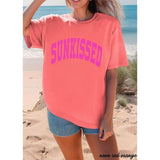 Sunkissed Beach Tshirt, Oversized Summer Shirt, Trendy Beach Clothes, Preppy Clothes, Sunshine State of Mind, Gift for Her