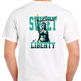 Sweet Land of Liberty Men's T-Shirt - Cotton Crewneck - Menswear Top Tshirt Casual Shortsleeve - Sport Round Neck
