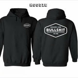 Sounds Like Bullshit to Me Vintage Inspired2 Sided Hoodie/T-Shirt for Men and Women, Gift for Him or Her Cotton Graphic Tee with Split Design, Casual Style Clothing Menswear