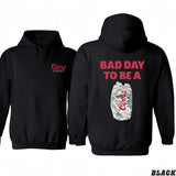 Bad Day To Be a Coors Light 2 Sided Graphic Hoodie/T-Shirt, Funny Gift for Men Casual Menswear, Classic Cotton Tops, Dink Shirt