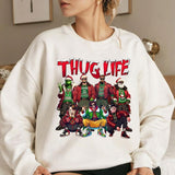 THUGLIFE Christmas Shirt, Christmas Movies Shirt, Xmas Graphic Tee Comfort Cotton, Trendy Xmas Shirt
