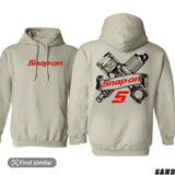 Snap-On Hoodie/TShirt - Engine Parts Graphic with Snap-On Logo - Durable and Stylish Unisex Pullover for Mechanics, Everyday Relaxed Hoodie, Top