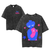 TV Girl Alien Hug Graphic T-Shirt, Surreal Cartoon Love Print, Vaporwave Sadcore Art Shirt, Retro Indie Band Merch, Unisex Streetwear Tee