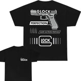 Team Glock T-shirt, Perfection Safe Action Shirt, In Glock We Trust Shirt, Sarcastic Graphic Tee, Unisex Classic Cotton Tee with a Two-Sided Graphic Print in All Sizes, For Him, For Her