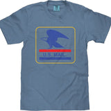 Tee Luv x Comfort Colors USPS U.S. Mail Eagle T-Shirt - Blue Jean