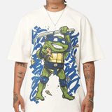 Teenage Mutant Ninja Turtles Leonardo X Sofles Vintage T-Shirt Trending Movie T shirt Vintage 90s T-shirt gift for Movie fans gift for him gift for her unisex T-shirt Urbanwear Shirt Fabric Menswear