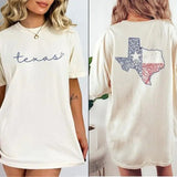 Texas Comfort Colors Shirt  Women's Texas Flag Crewneck Tee  Texas Home State  Cute Texas Gift