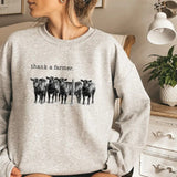Thank a Farmer Sweatshirt  Farmer Shirt  Outdoor T-Shirt  Custom Farm Shirt  Farmer Gift  Outfit sweatshirt Womenswear Check Hoodie Sweaters