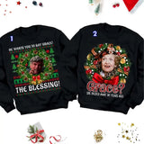 The Blessing Grace Christmas Vacation Christmas Couples Shirts, Matching Couples Holiday Tee , Unisex Shirt, Cotton Tee  Gift For Christmasstyle{n002}2