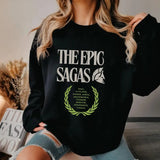 The Epic Sagas Gift Odysseus Musical Sweatshirt Casual Street Style Fleece Fabric Crewneck Pullover Sweatshirt Tops Trendy for Women for Men