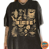 The Last Of Us Movie Doodle Art Shirt, Ellie And Joel Movie Shirt, Cotton Unisex T-Shirt, Crew Neck, Size S- 4XL, Menswear Top, Womenswear Top Underwear Streetwear