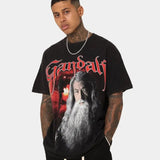 The Lord Of The Rings Gandalf White Coat Witch Vintage T-Shirt Trending Movie T shirt Vintage 90s Shirt for Movie Fans Casual Menswear Fabric Top