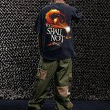 The Lord Of The Rings Gandalf vs Mordor Vintage T-Shirt Trending Movie Shirt Menswear Womenswear Streetwear Movie Fans Graphic Casual Crewneck Cotton