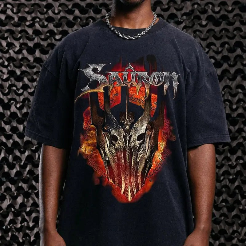 The Lord Of The Rings Lord Sauron Vintage T-Shirt Sweatshirt Trending Movie Shirt Menswear Womenswear Streetwear Movie Fans Graphic Casual Crewneck