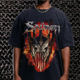 The Lord Of The Rings Lord Sauron Vintage T-Shirt Trending Movie Shirt Menswear Streetwear Movie Fans Graphic Casual Clothing Crewneck Top Fitted