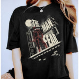 The Man Fear Again Unisex TShirt -TV Show Graphic Tee, Sup3rhero Costume Shirt, Comic Book Lover Gift, Daredevil Fan Merch