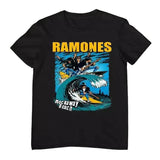 The Ramones Rockaway Beach Graphic Unisex T-Shirt, Ramones Punk Rock Band Music Cotton Menswear Top Decoration