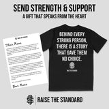 The Strength & Support Bundle T-Shirt & Custom Personalized Letter